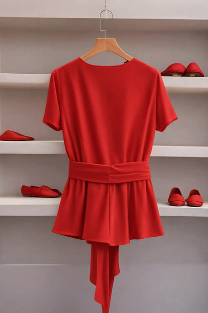 Stylish Women’s Ribbed Co-Ord Set with Palazzo Pants